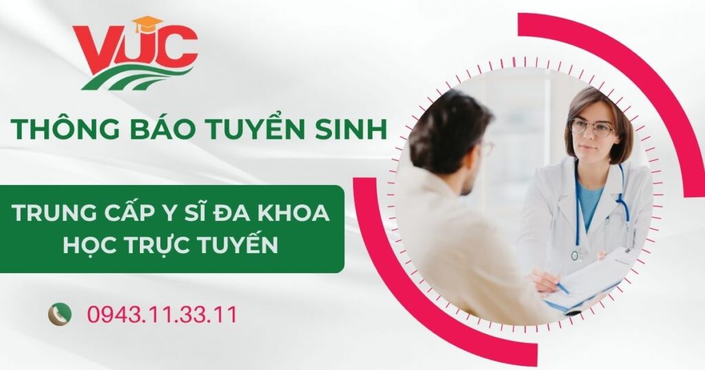 Thông báo tuyển sinh Trung cấp Y sĩ đa khoa trực tuyến