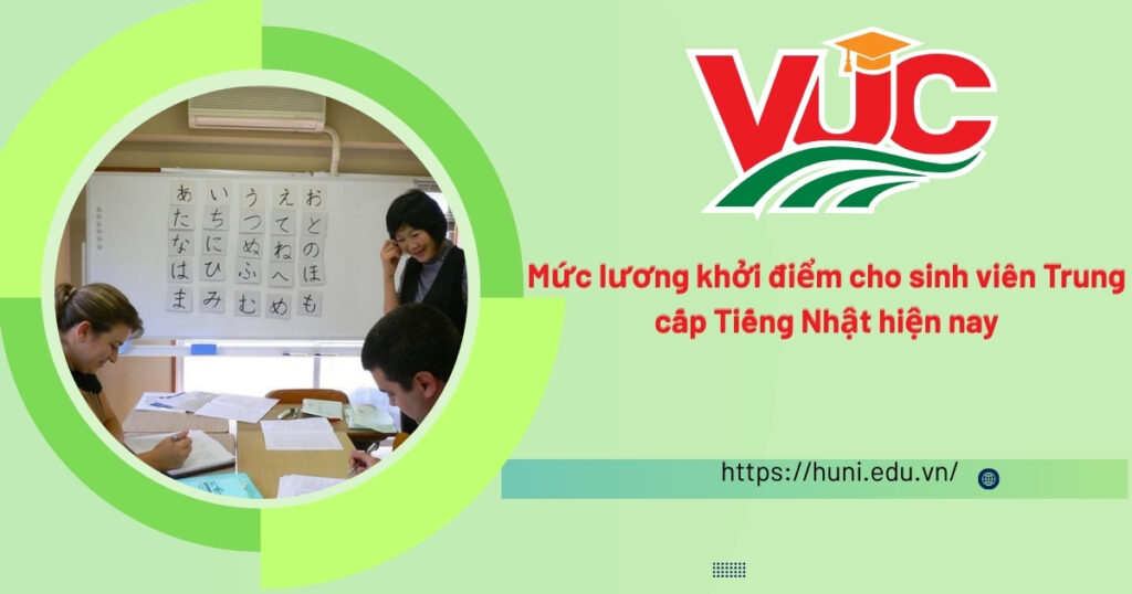 Mức lương khởi điểm cho siunh viên trung cấp tiếng nhật