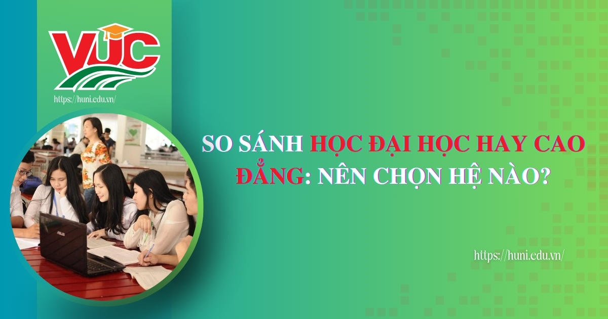 So sánh học Đại học hay Cao đẳng: Nên chọn hệ nào?