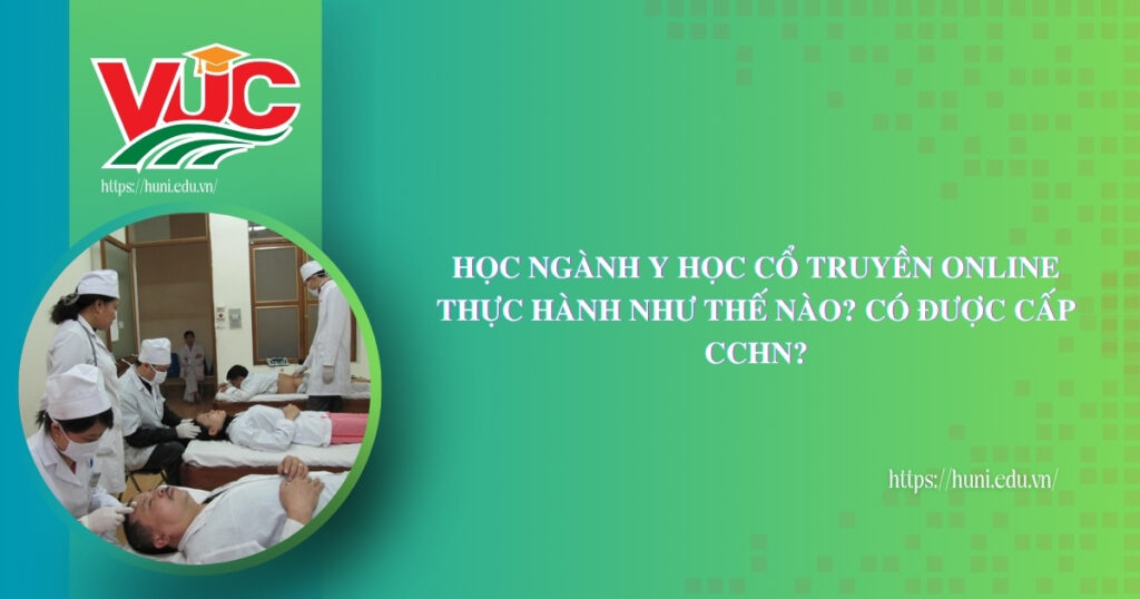 Học ngành Y học cổ truyền online thực hành như thế nào? Có được cấp CCHN?