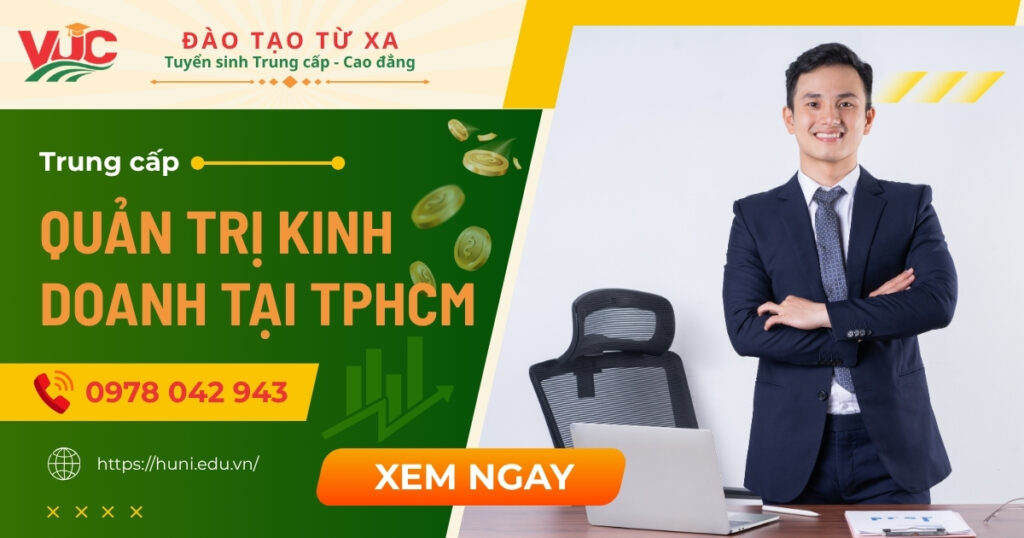 Đăng ký học Trung cấp Quản trị Kinh doanh tại TPHCM