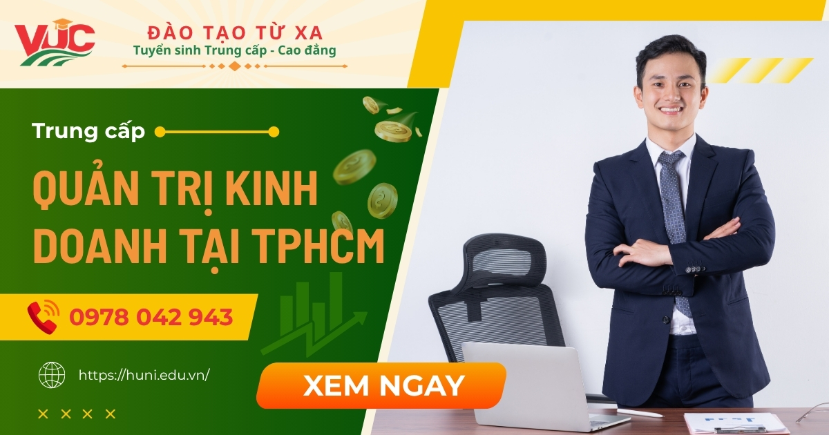 Đăng ký học Trung cấp Quản trị Kinh doanh tại TPHCM