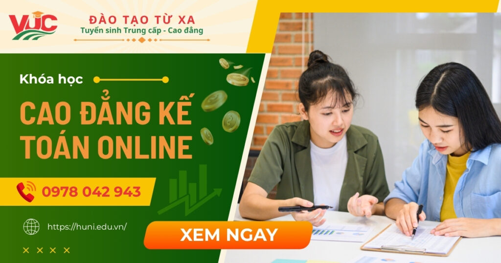 Khóa học Cao đẳng Kế toán Online dành cho người đi làm